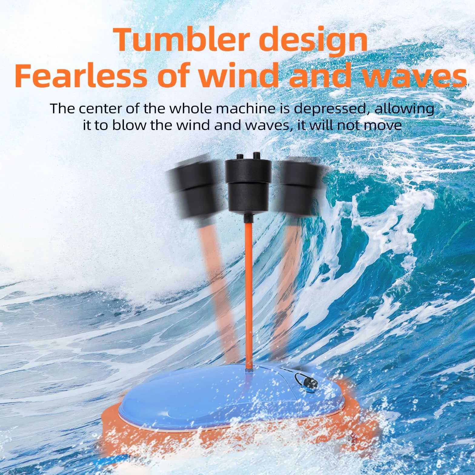 TUXING Sistema de ventilador de buceo, sin tanque, portátil, recargable, sumergible, con tubo telescópico de 7 m, para buceo, pesca y esnórquel