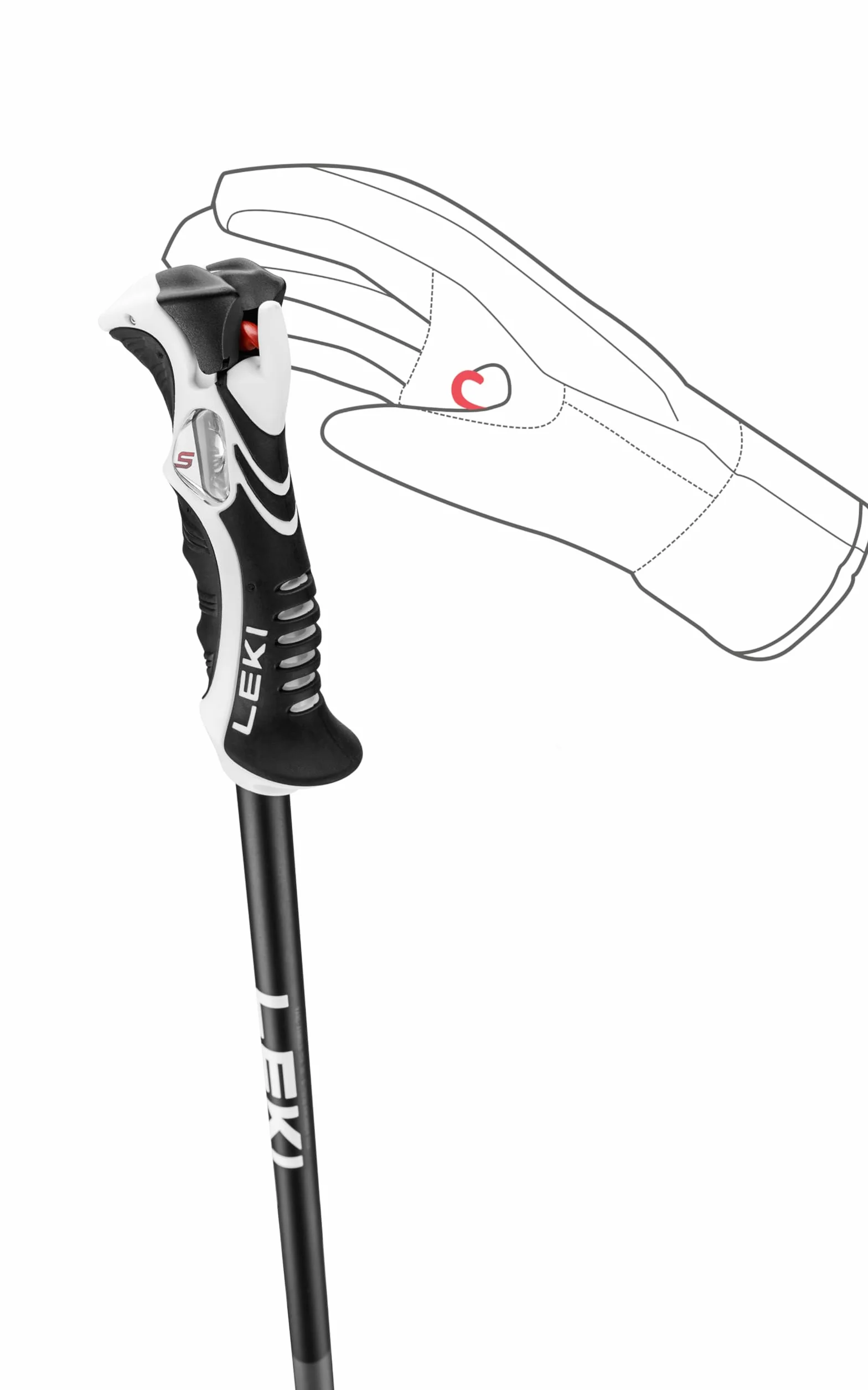 LEKI Bold Lite S - Bastones de esquí