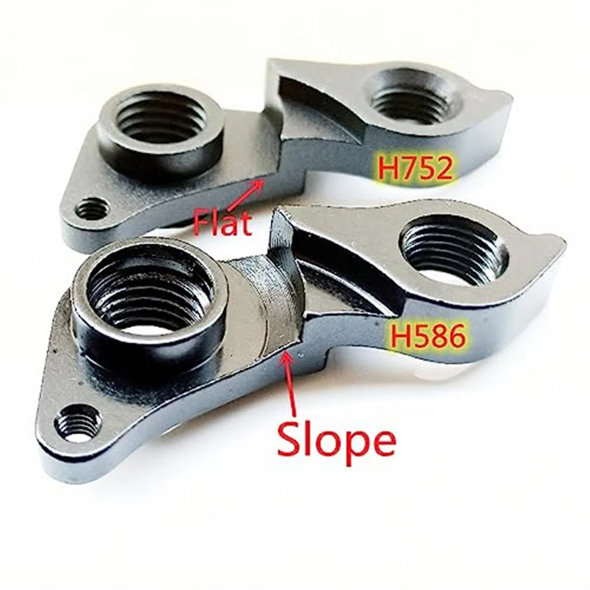 2 Piezas de patilla de Cambio de Bicicleta CNC for Tideace, Vitus ZX1 en adelante, Cuadro de Bicicleta de Carbono con Puntera mecánica Marquette MMR RAKISH KENTA Patilla de Cambio