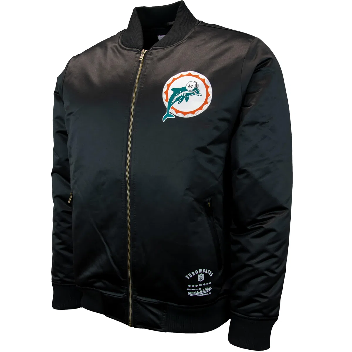 Mitchell & Ness NFL Team Bomber Chaqueta, Negro