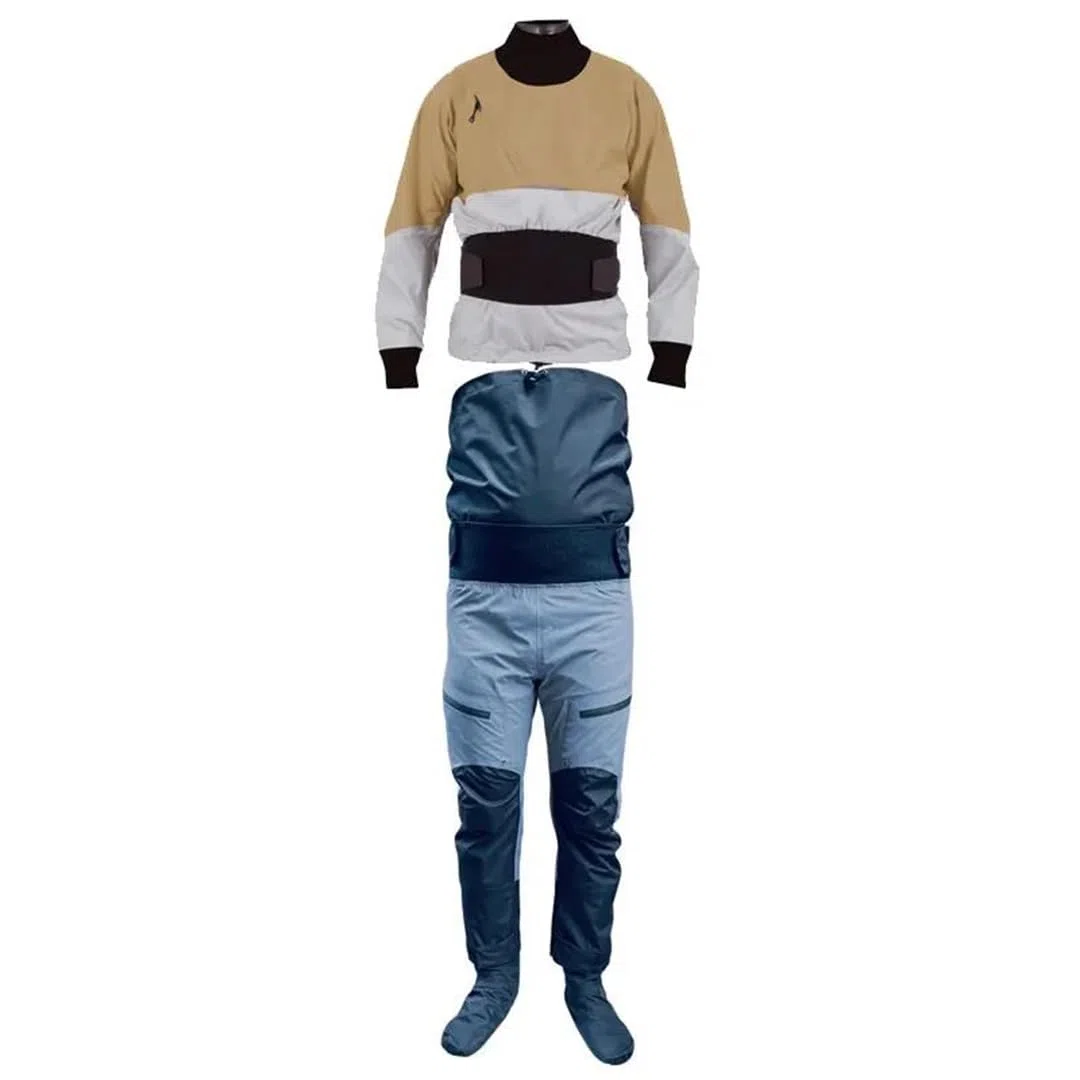 Hcclijo Conjunto De Traje Seco para Kayak para Hombre Y Mujer Chaqueta Impermeable para Remar Pantalones para Vadear Pantalones Canotaje Rafting Navegación Piragüismo Pesca
