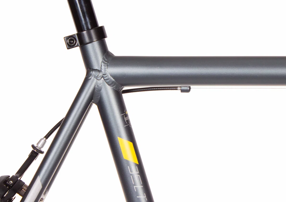 Bicicleta Fixie/Single Crest Estate Gris Aluminio, tamaño XS - XXL