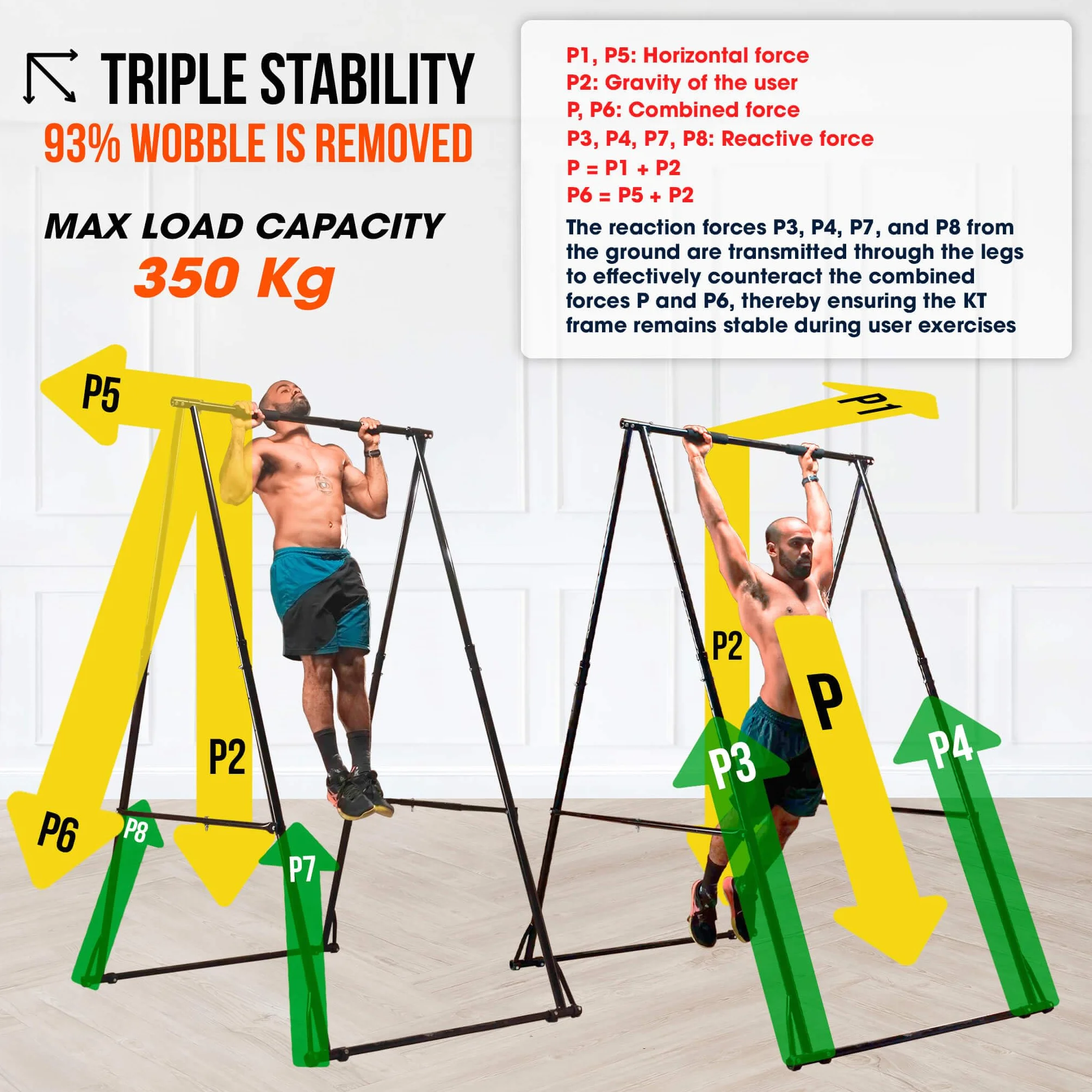 Barra de dominadas alta y plegable. Maquina de dominadas estable para el suelo en casa, interior y exterior. Gym fitness pull up bar station ajustable. Aparatos de gimnasio duraderos para ejercicios