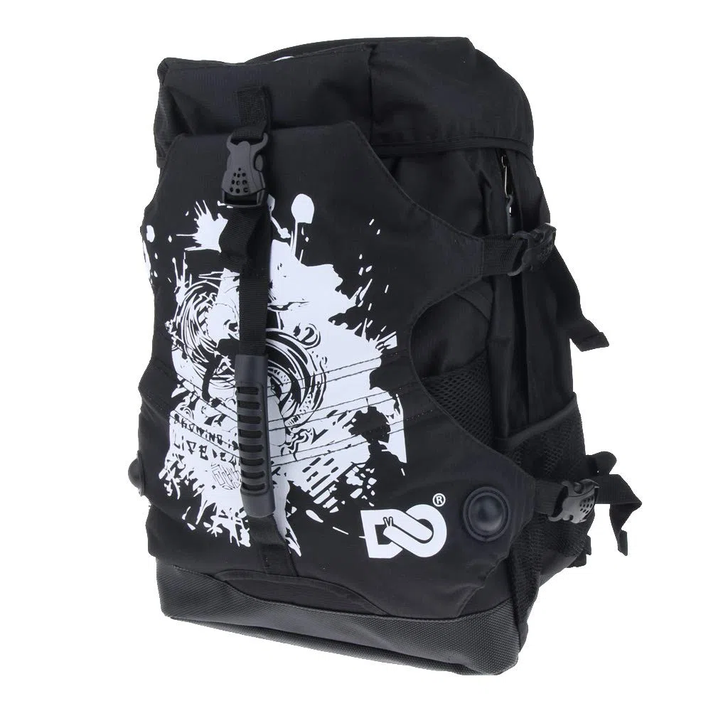 B Baosity Patinaje Patines Roller Skate Mochila Deportiva de Skate Línea Accesorios de Patinaje de Mujeres - Negro 1