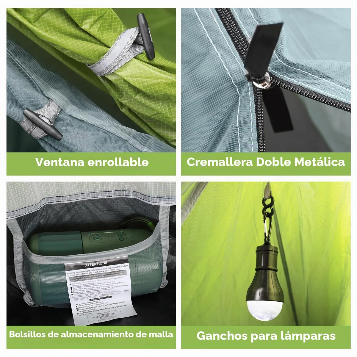 Nueva LanShan Tienda de campaña Ultraligera para Uso en Exteriores, Tienda de Trekking Ultraligero 1 Persona / 2 Personas Carpa Refugio Acampar, mochilear y Caminar