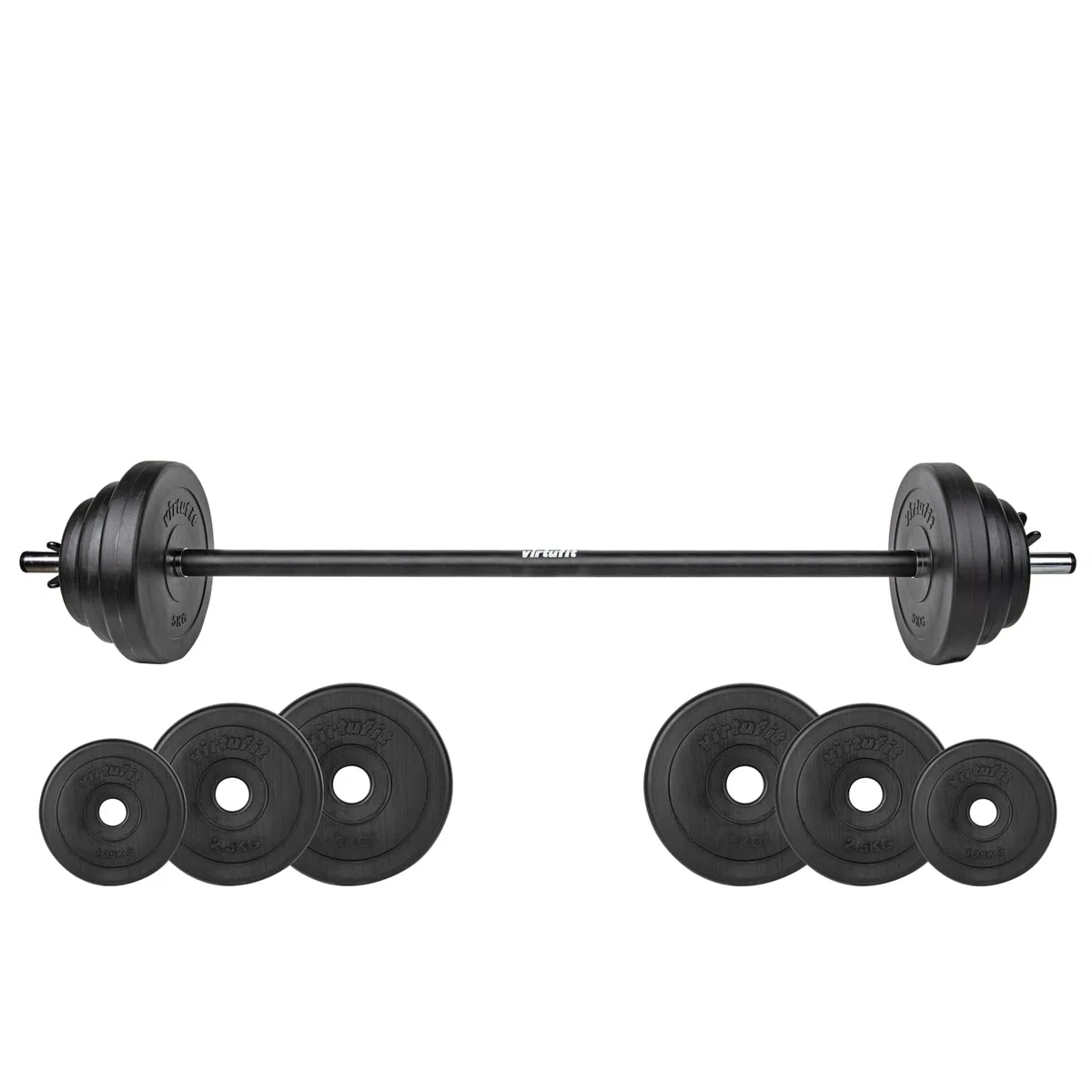 VirtuFit Juego de bombas aeróbicas de goma, 20 kg, multicolor