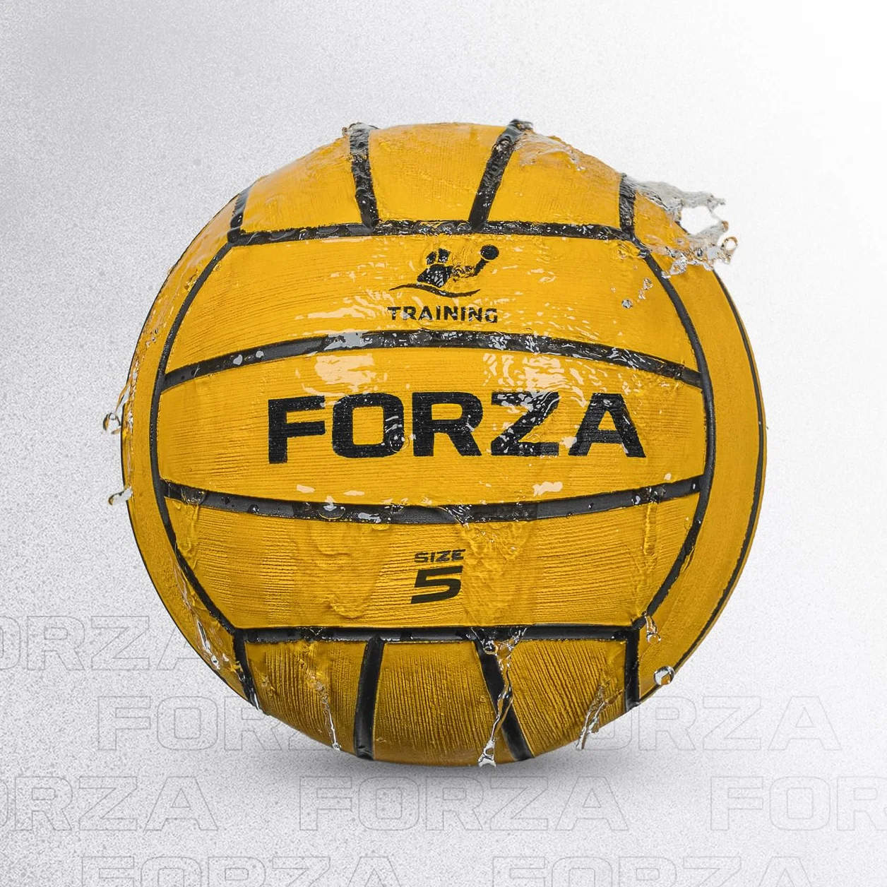 FORZA Pelota de Entrenamiento de Waterpolo | Pelota Duradera y Resistente a los Impactos con tecnología Grip+ - Adecuada para Todas Las Edades