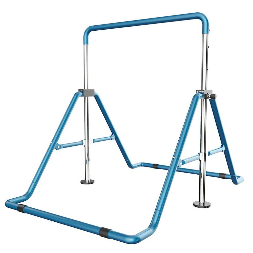 TFCFL Gimnasia Horizontal Bar Training Kids Expandable Gym Sportausrüstung Trainingsgeräte Outdoor Höhenverstellbar 129 cm, azul (azul)