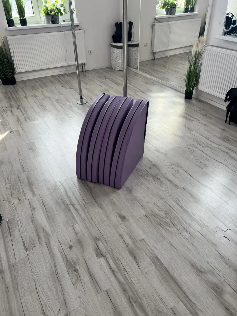 Esterilla plegable de Pole Dance redonda de 10 cm – 120/150/160 cm de diámetro – Alfombrilla antideslizante con apertura para barra de baile – Esterilla protectora cuadrada – Gimnasia Fitness