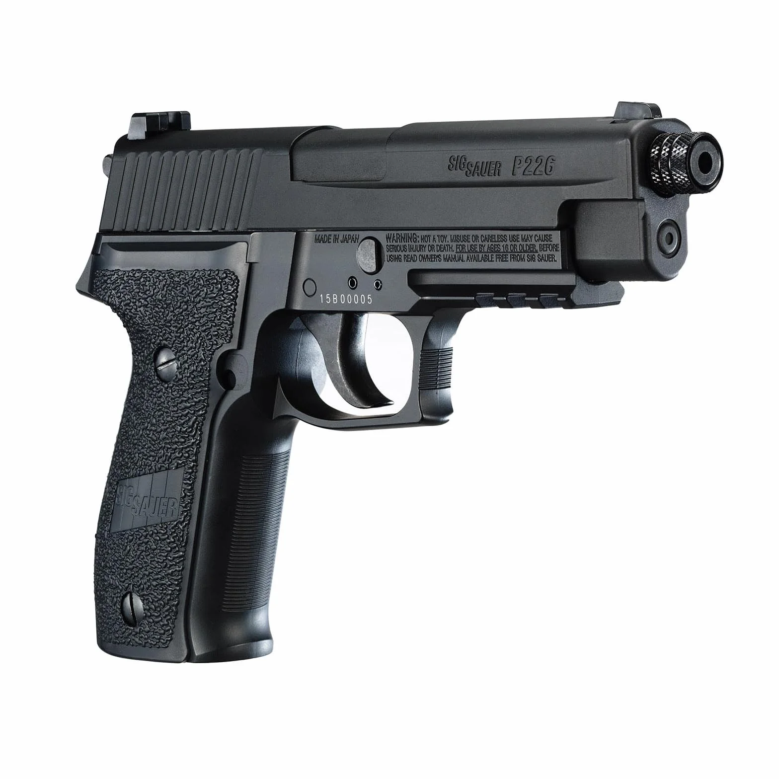 Pistolas - CO2. Calibre 4'5 mm ('177") - Sig Sauer P226 Black CO2 - Balín Plomo/BBS Acero 4'5 mm