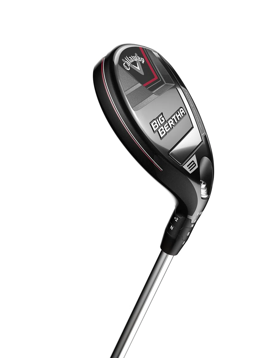 Callaway CG Hy Big Bertha 23 Palos híbridos de Golf, Hombres, Negro/Rojo