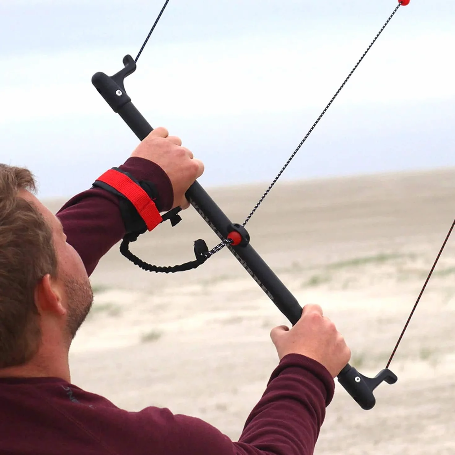 Wolkenstürmer Paraflex Trainer - Alfombra de dirección 3 l 3.1 (Verde/Naranja) - Cometa Lista para Volar 310 cm con Barra de Entrenamiento - Kite & Windtrainer