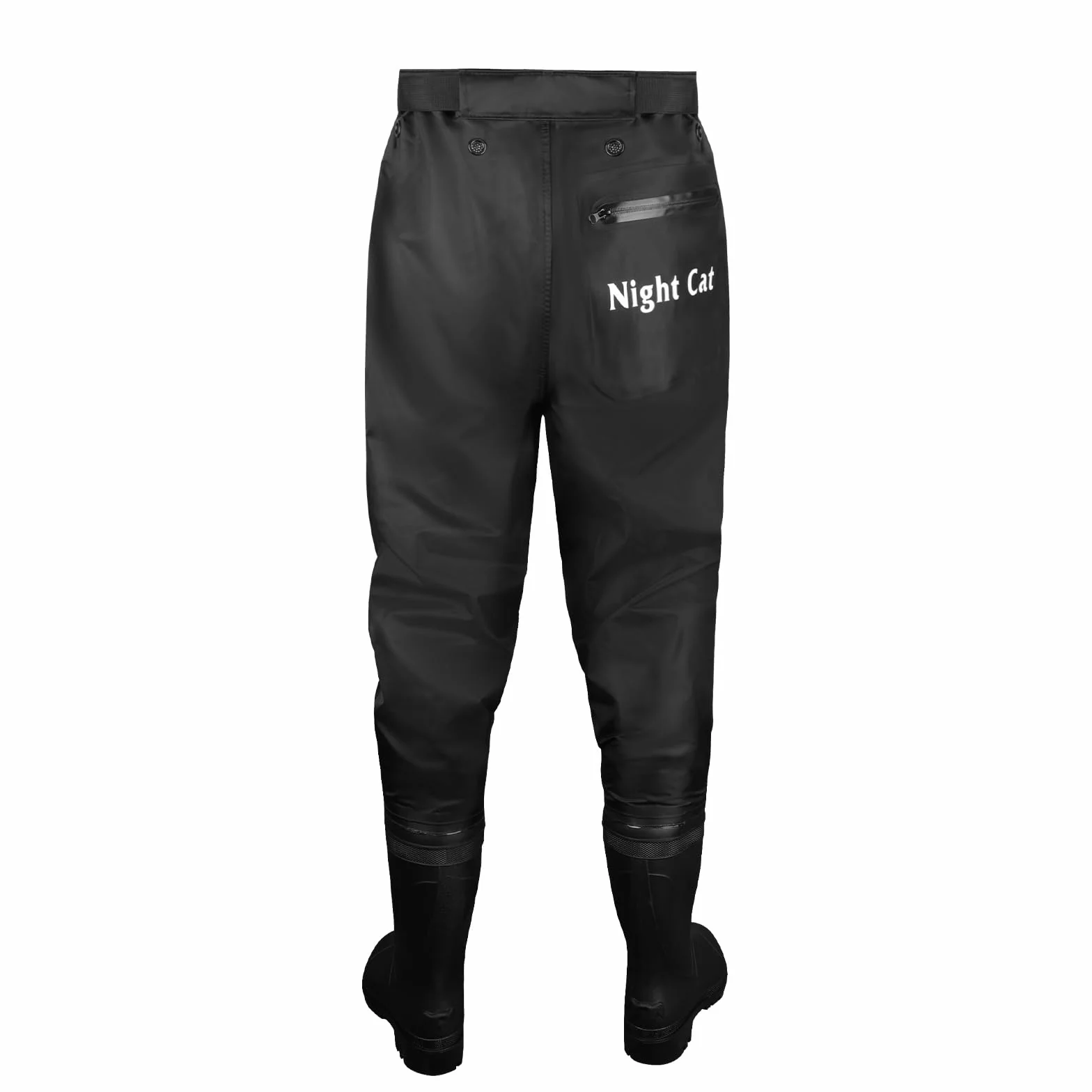 Night Cat Vadeadores para Hombre Impermeable: señoras Mujeres Aves zancudas con Botas Transpirables para Pesca Pesca Pesca Agua Canoa Kayak río Senderismo Negro