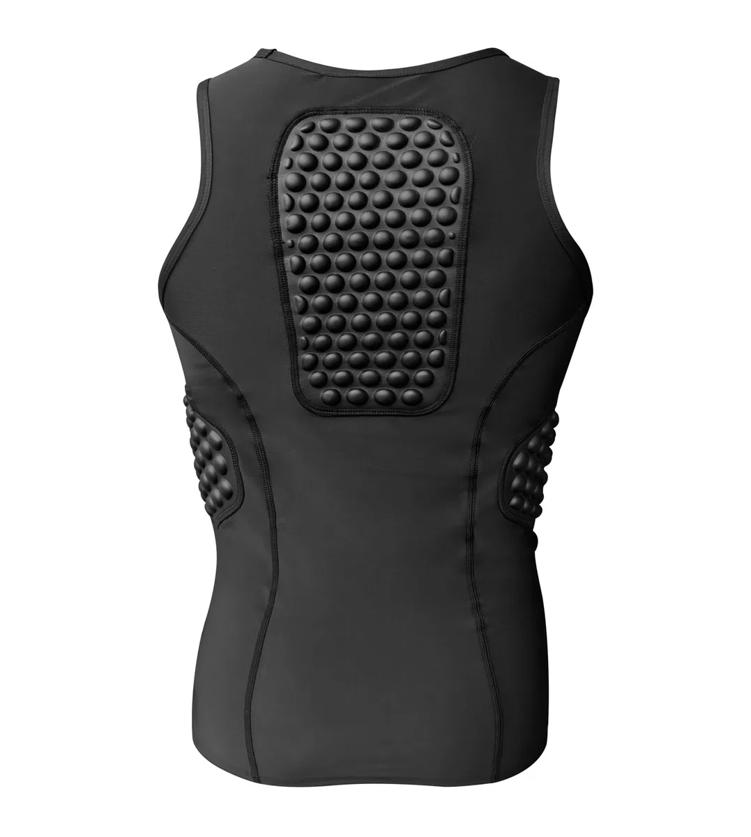 Topeter Camisetas acolchadas de fútbol con protector de costilla/pecho/espalda, camiseta interior de compresión protectora de baloncesto para hombre