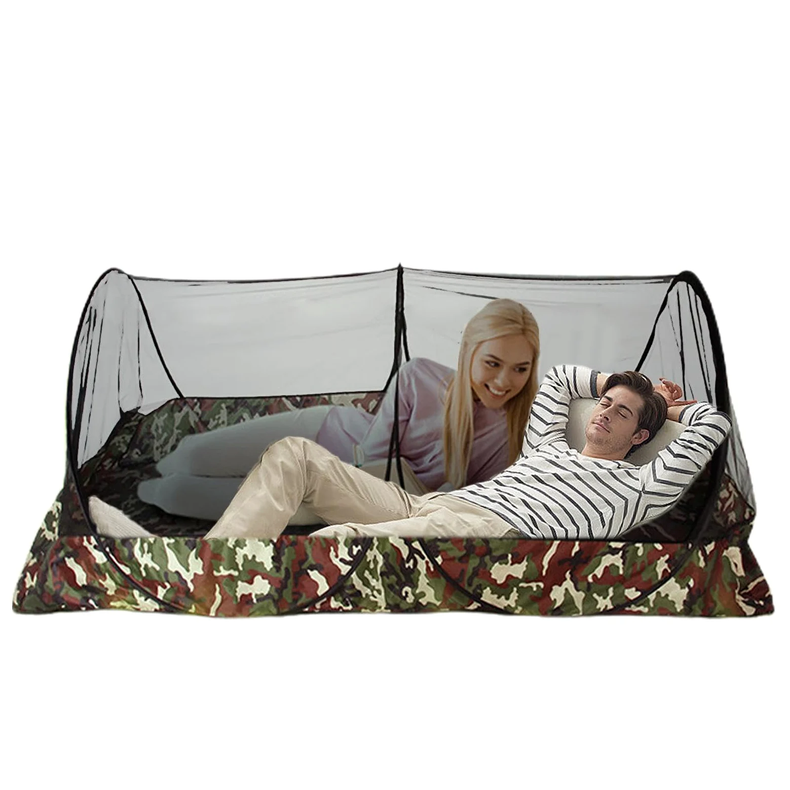 Tienda de campaña de malla para camping, tienda de campaña familiar, malla de brisa, mosquitera para tienda de campaña | Tienda de campaña instantánea interior de verano, buena ventilación, tienda de