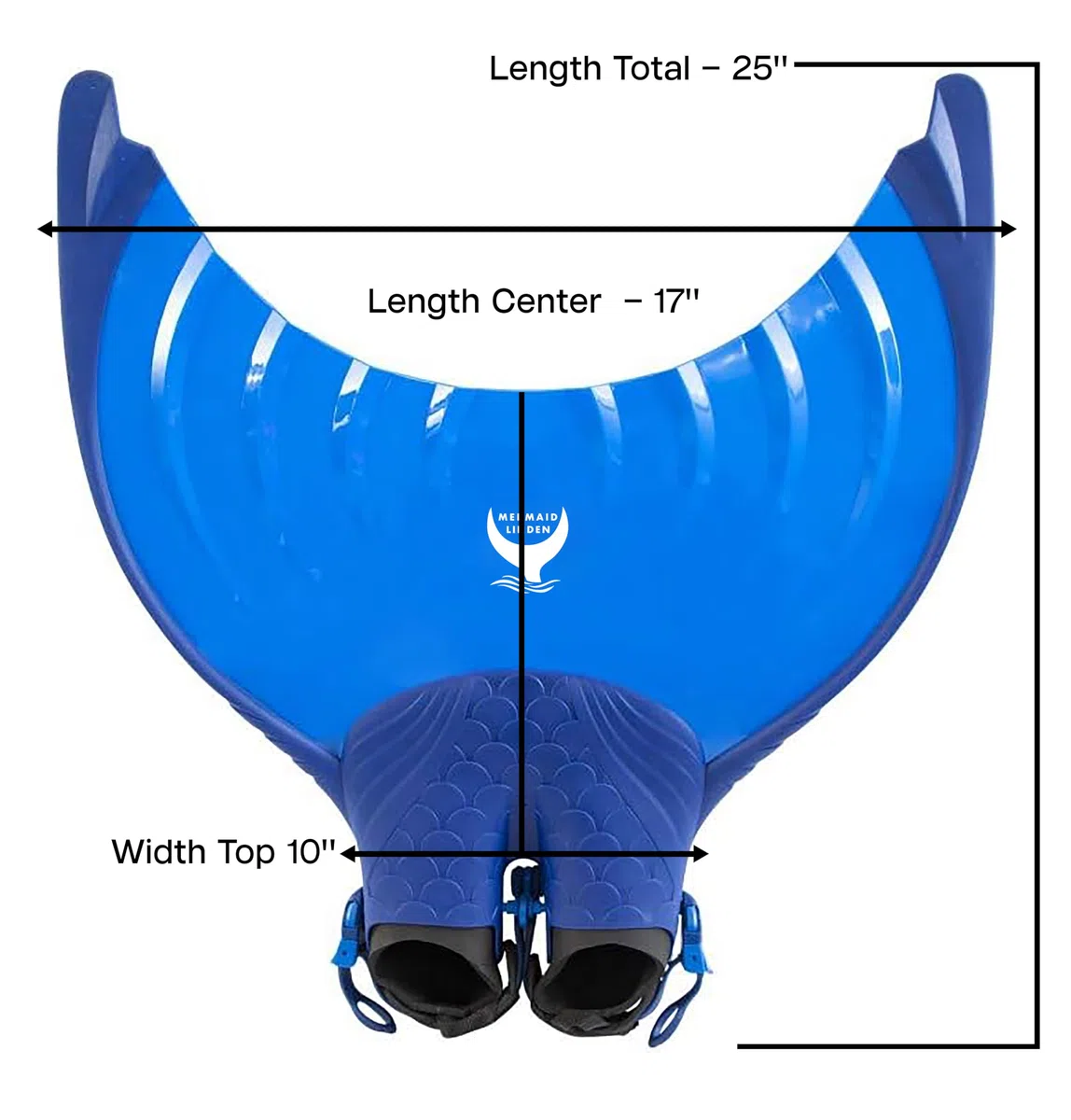 Mermaid Linden - Monaletas para Adultos - Diseñadas para Mujeres y Hombres - Ergonómico - Ajustable - Liberación rápida - Canales de Agua de Alta eficiencia Entrenamiento de Fitness