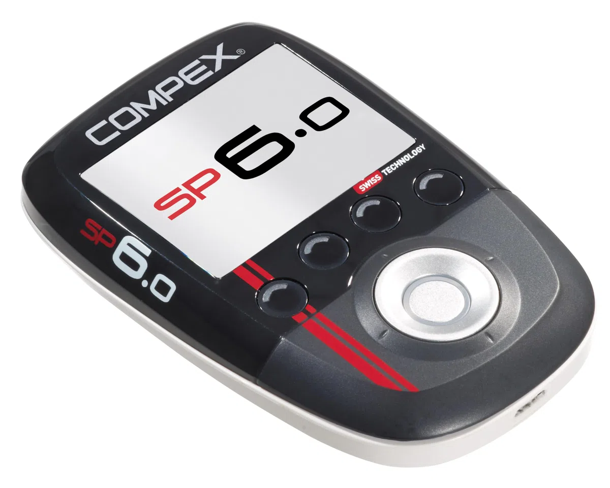 Compex SP 6.0 - Electroestimulador Muscular inalámbrico, EMS,TENS y Masaje - 4 Canales Independientes, 999 Niveles de Intensidad y 30 programas