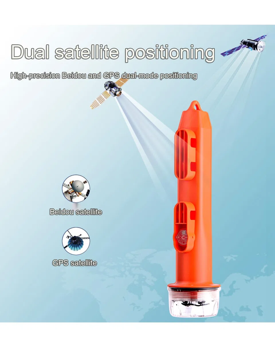 Buscador De Redes De Pesca Ais, Boya De Posicionamiento De Red Ais, 2600 Mah, Ipx7 a Prueba De Agua, Distancia De Comunicación De 8 NM, Localizador De Redes De Pesca, Pesca, Cría