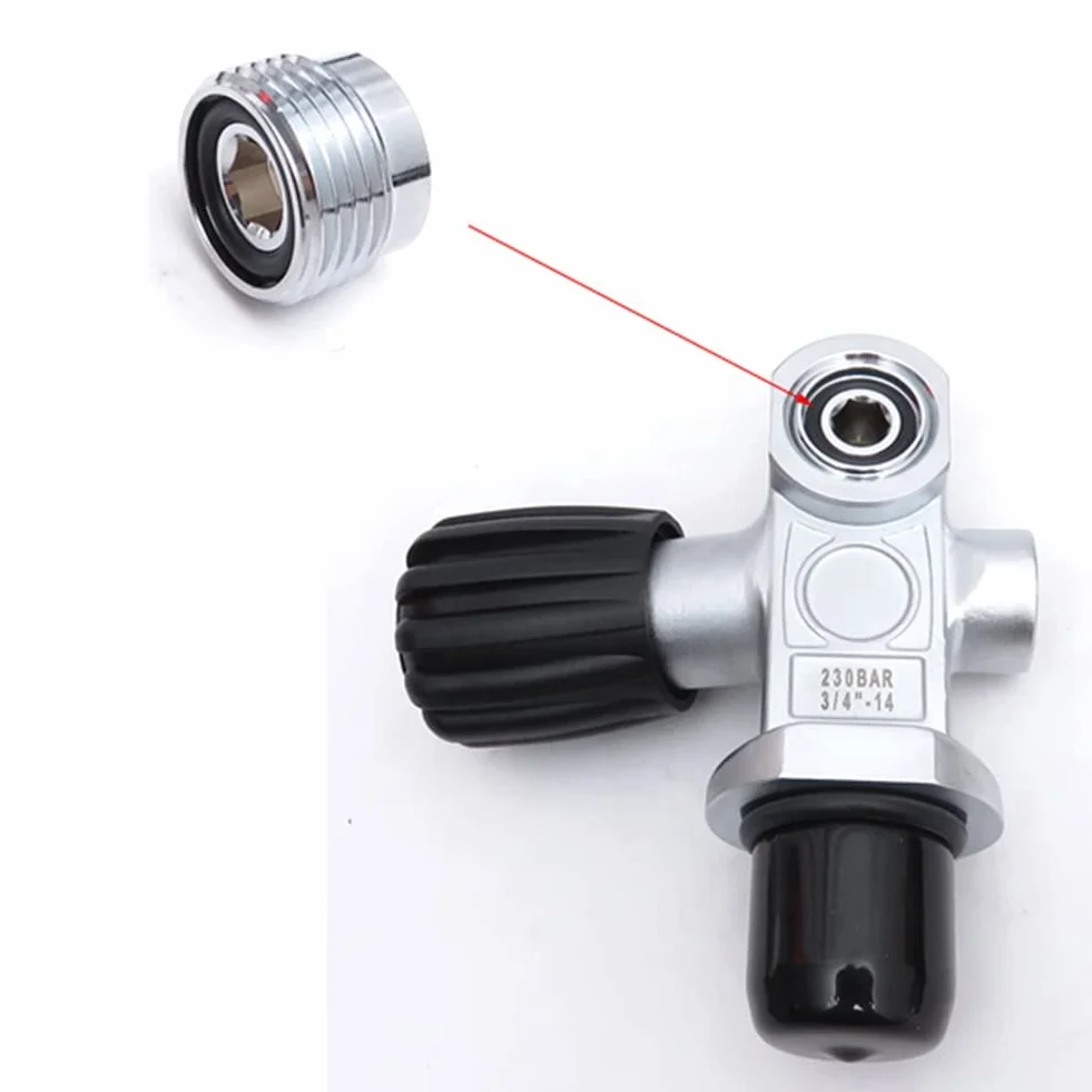 Din to Yoke Insert Tank Valve Adapter Convertidor Skuba Buceo O Anillos una abrazadera convertidor Tech Set
