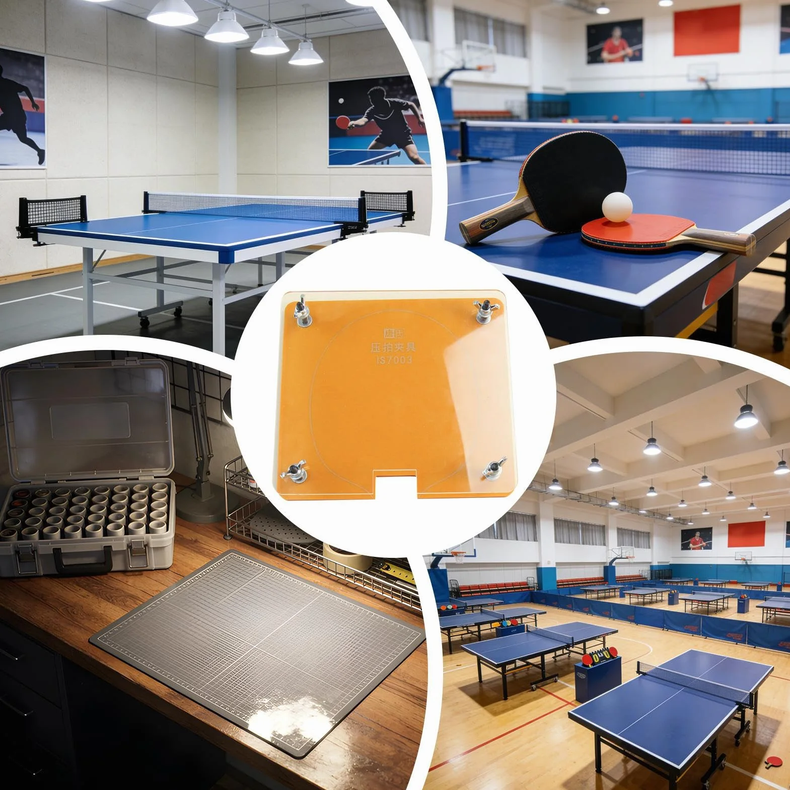 Prensa de raqueta de tenis de mesa – Cortador de goma de raqueta, dispositivo de sujeción ajustable, cortador manual de hojas, herramienta de mantenimiento de raqueta de tenis de mesa | Desarrollo de