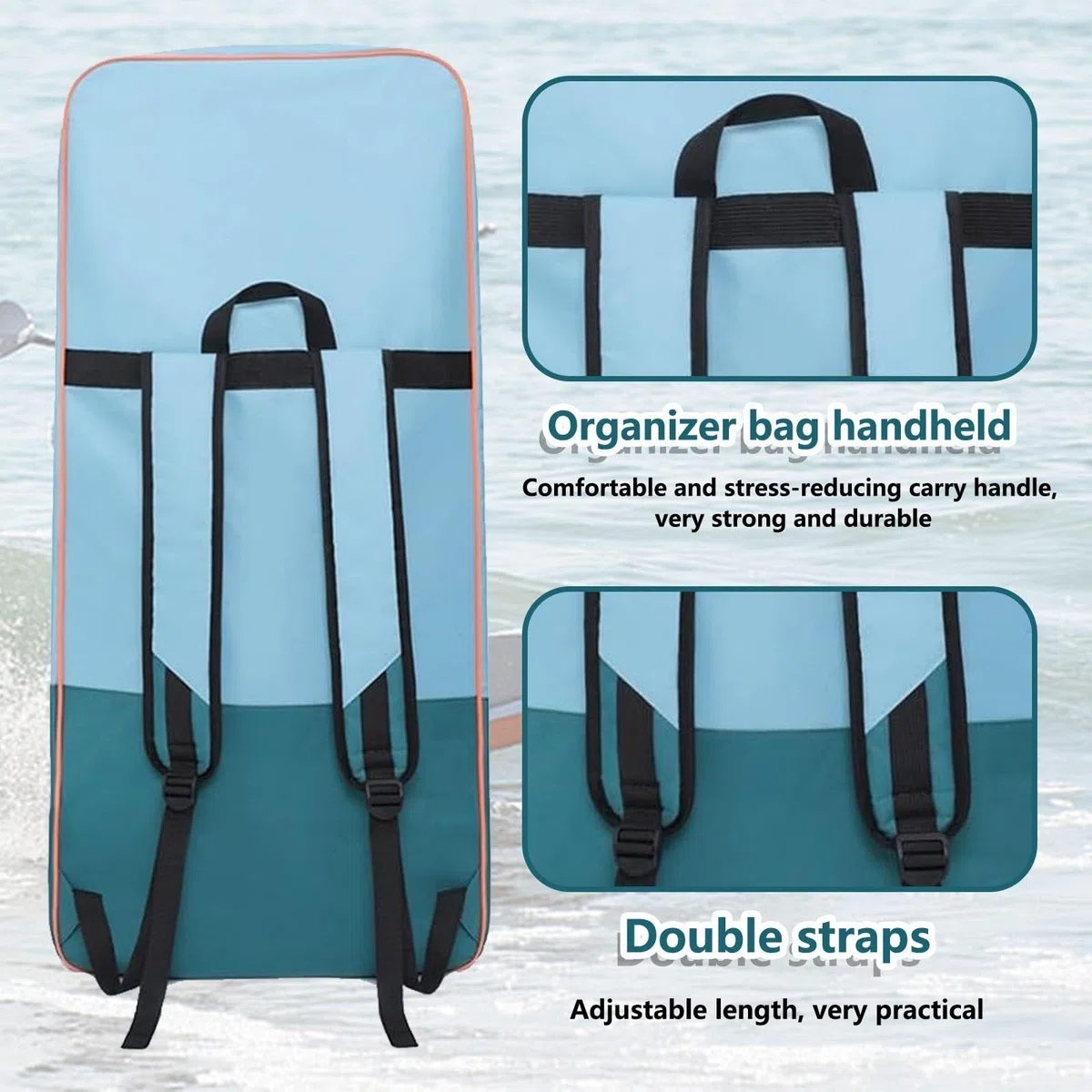 Sup Transport Mochila Stand Up Paddle Board Bolsa 93L Bolsa de Transporte Mochila Bolsa para Stand Up Paddle Board Sup Bag Accesorios