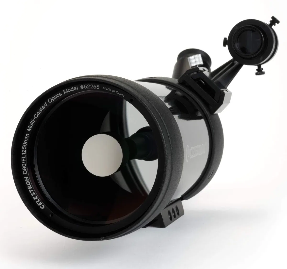 Celestron 52268 Mak: catalejo de 90mm en ángulo – Catalejo Maksutov – Excelente para largas distancias – Aumento de 39x con ocular de 32mm – Óptica con revestimiento múltiple – Recubierto de goma
