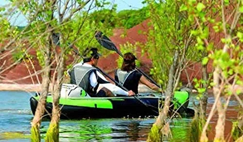 Sevylor - Kayak Inflable Yukon KCC380, 2 plazas, color verde y negro