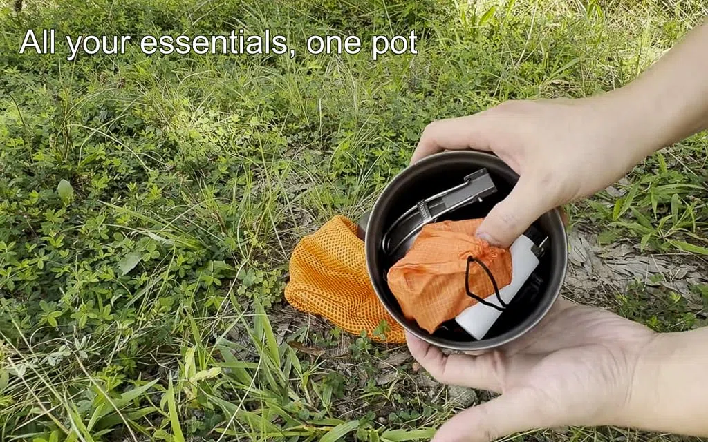 TOAKS - Olla con sartén, Titanio, 1100 ML