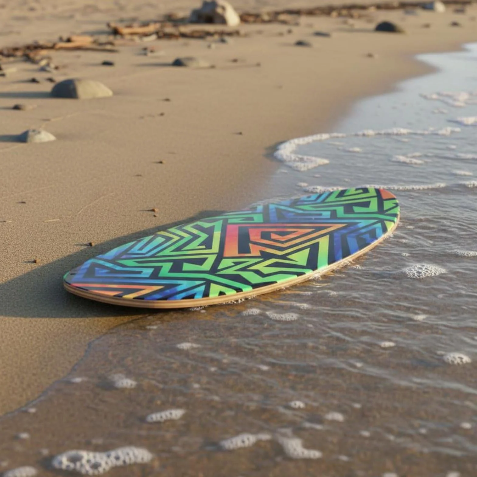 Tabla de Skimboard Deslizamiento Suave Tabla de Playa Resistente Al Agua Deporte Acuático