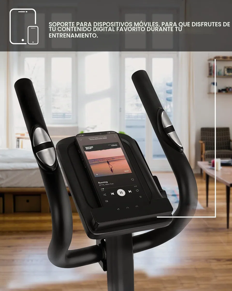 Zipro Elíptica Burn, Resistencia de hasta 120 kg, Ideal para el hogar, Equipo de Entrenamiento Cardiovascular, máquinas de Ejercicio, Entrenador doméstico, 8 Niveles de Resistencia