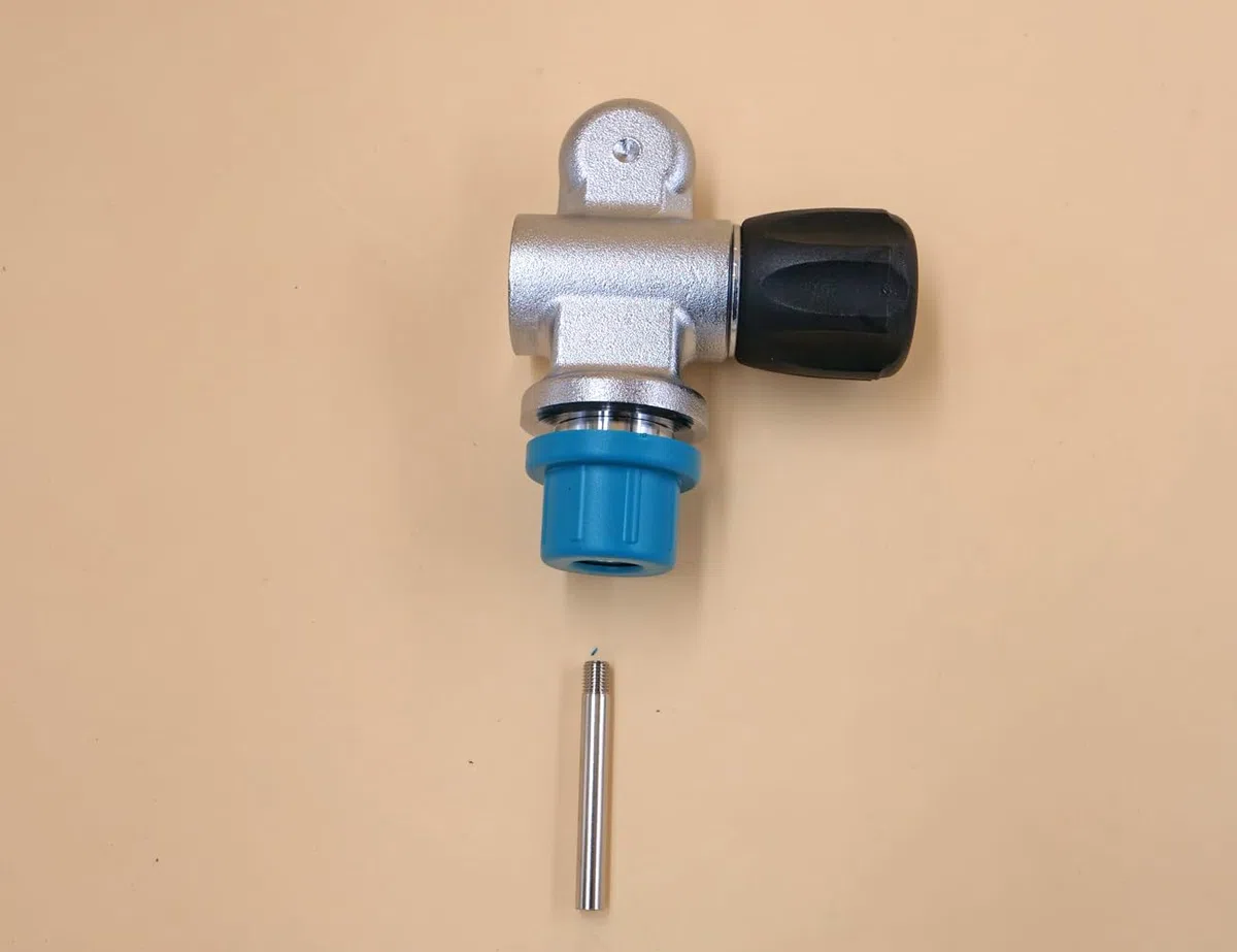 LA Monoválvula de aire comprimido G5/8", 230 bar izquierda, M25 x 2, ampliable G5/8