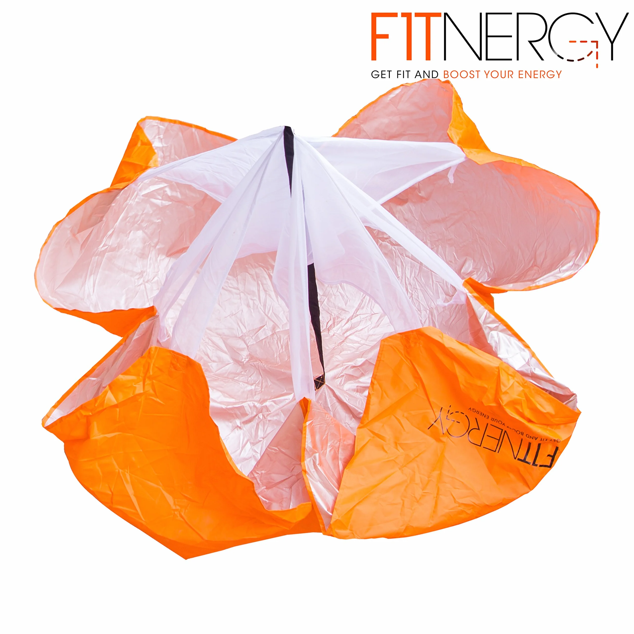 Running - Canal de Entrenamiento de paracaídas de Resistencia Duradero de 56 Pulgadas, Color Naranja, Bolsa de Transporte Gratis, maximiza y aceleración explosiva, Cuerda de Velocidad de