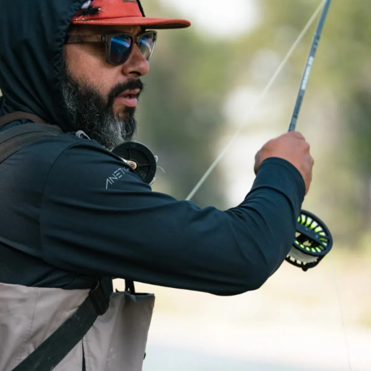 Redington Wrangler - Caña de pescar con mosca, 4 piezas, tubo de viaje de nailon duradero