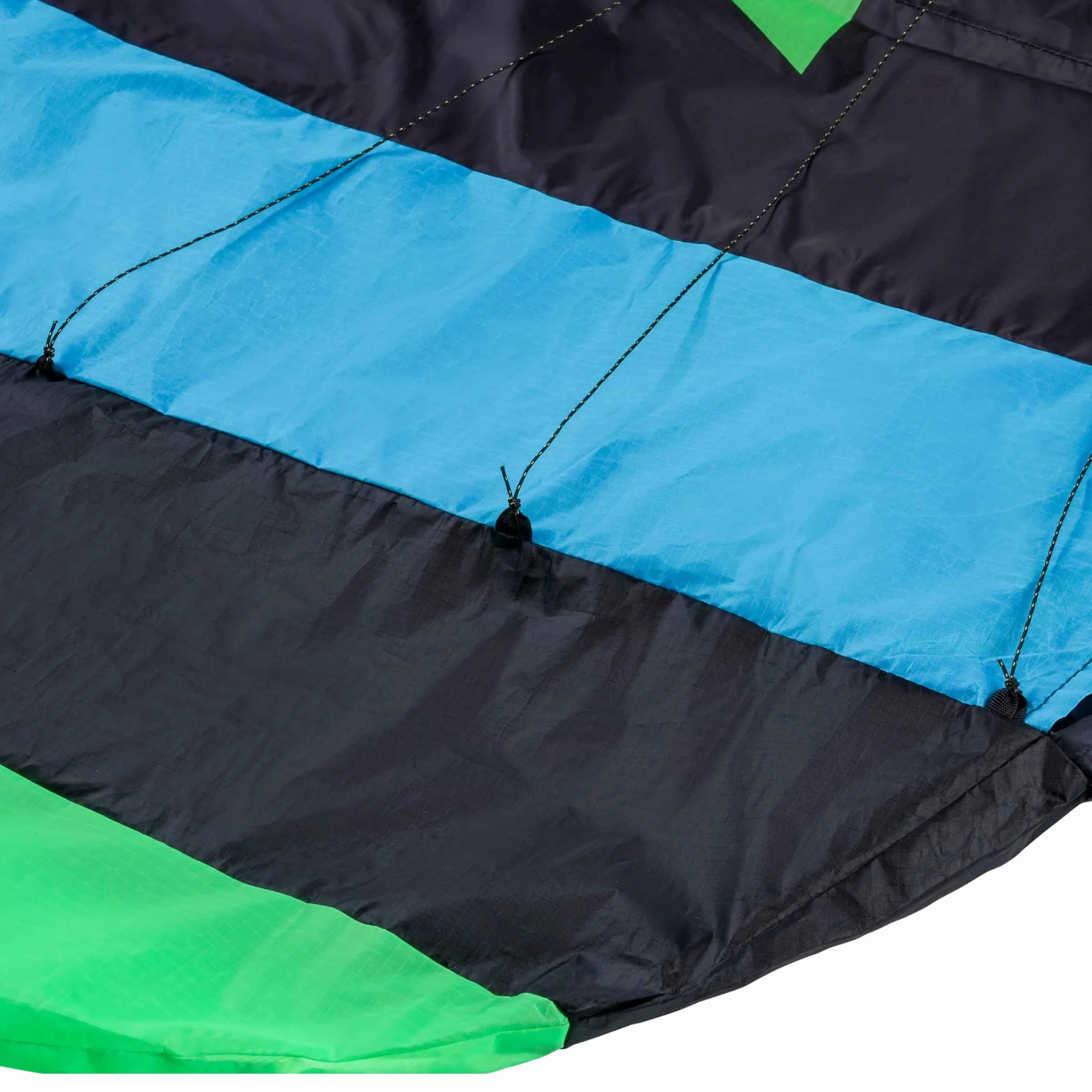 Wolkenstürmer Paraflex Trainer - Alfombra de dirección 3 l 3.1 (Verde/Naranja) - Cometa Lista para Volar 310 cm con Barra de Entrenamiento - Kite & Windtrainer