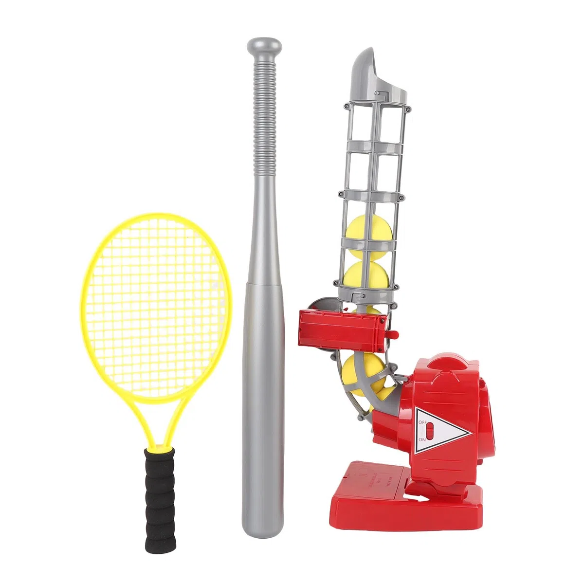Juego de Lanzador de Tenis de Béisbol Automático con Raqueta de Murciélago para Equipo de Entrenamiento de Béisbol Juvenil