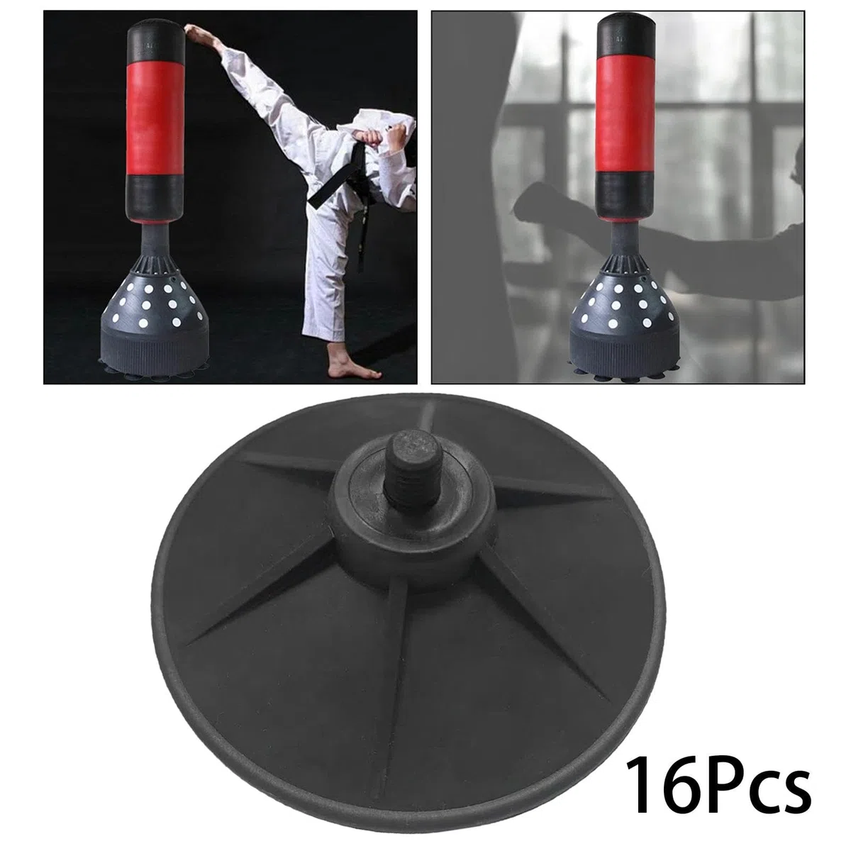 LOVIVER Accesorios para Saco de Boxeo, Soporte para Bolsa de Boxeo, Junta de conexión, Base de Bolsa de Velocidad, Enchufe de Entrada de Agua para