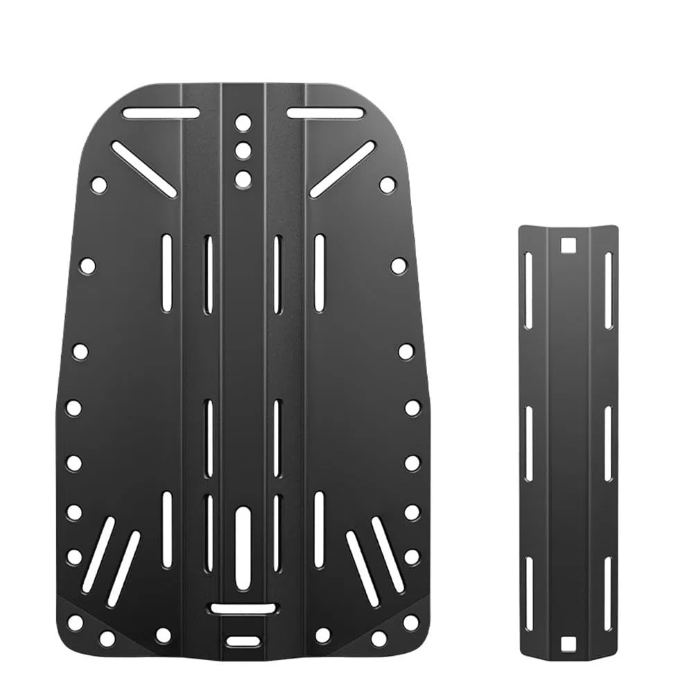 Placa trasera de aluminio, placa de buceo, placa de buceo, adaptador de tanque individual, set de buceo