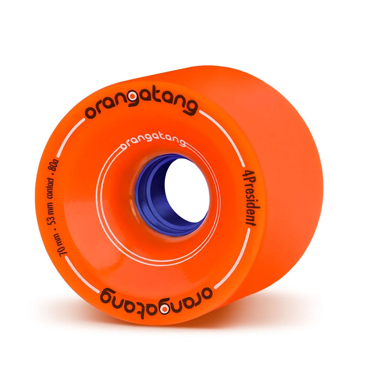Orangatang 4 Ruedas President Cruising Longboard Skateboard de 70 mm (Juego de 4)
