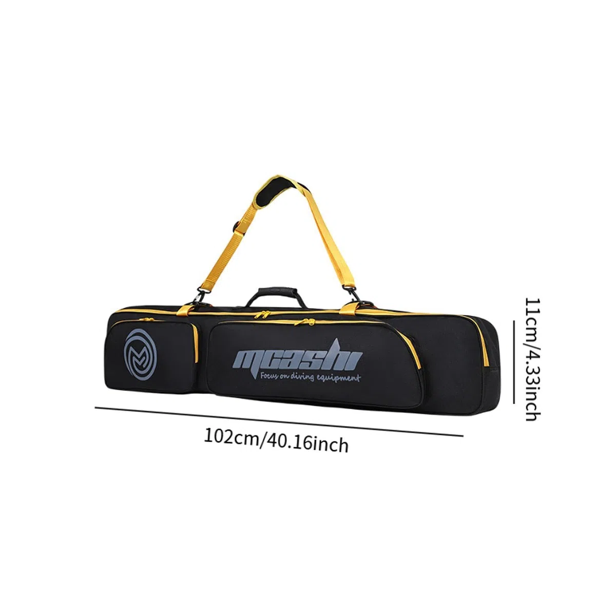 Oshhni Bolso de Aletas largas Bolso de Bolso Ajustable Puede almacenar Trajes de Buceo de Buceo de Buceo.