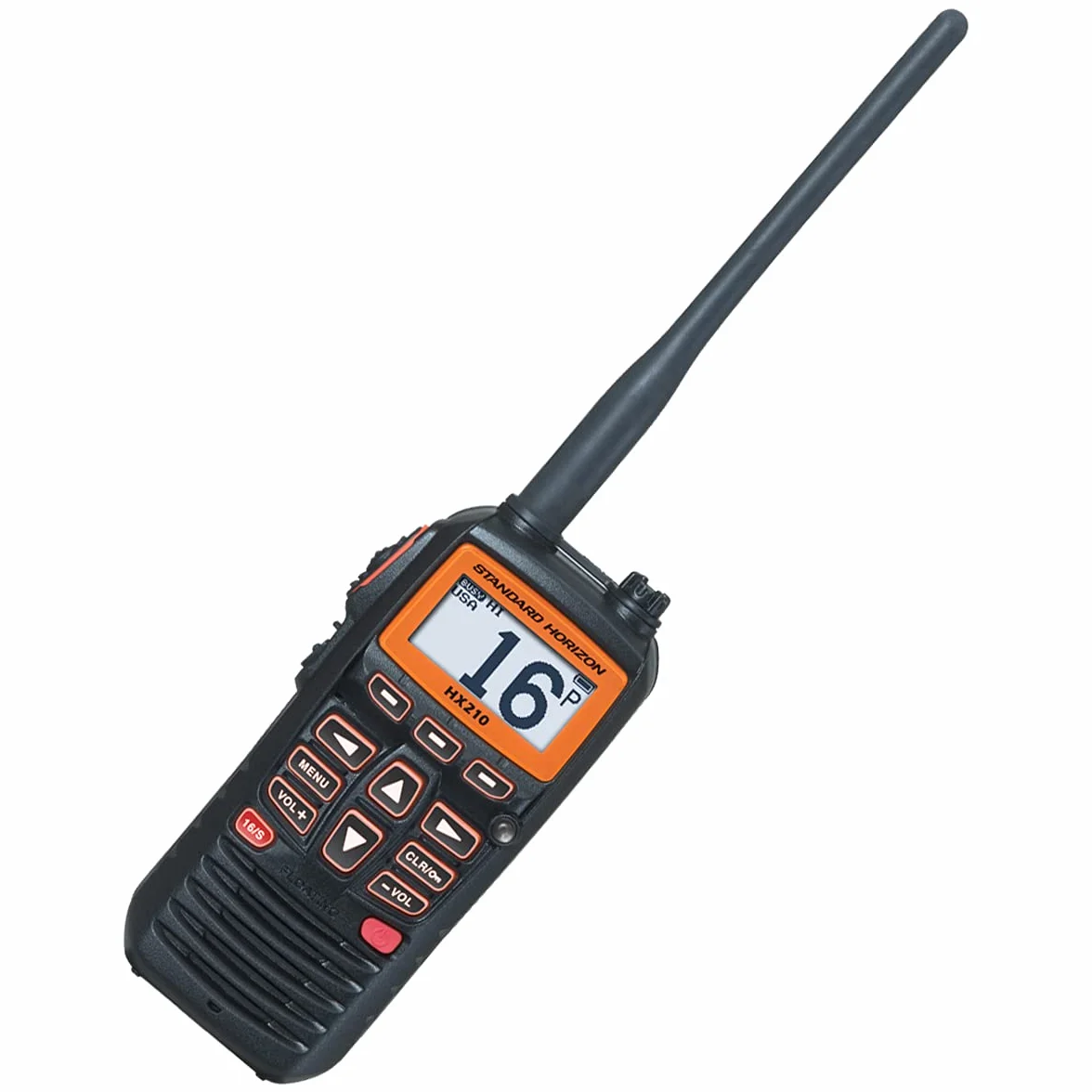 Standard Horizon HX210 Radio VHF de Mano, Color Negro