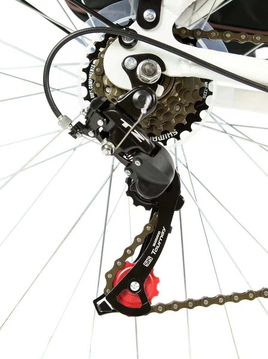 Moma Bikes Bicicleta Paseo Híbrida, Aluminio, Shimano 18 velocidades, Ruedas de 26", suspensión