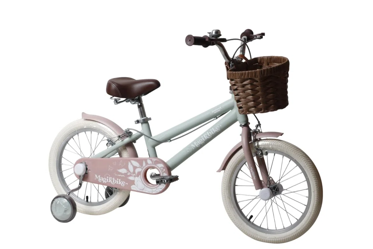 Antonella - Bicicleta para niña de 4 a 6 años con Cesta, tamaño 16"