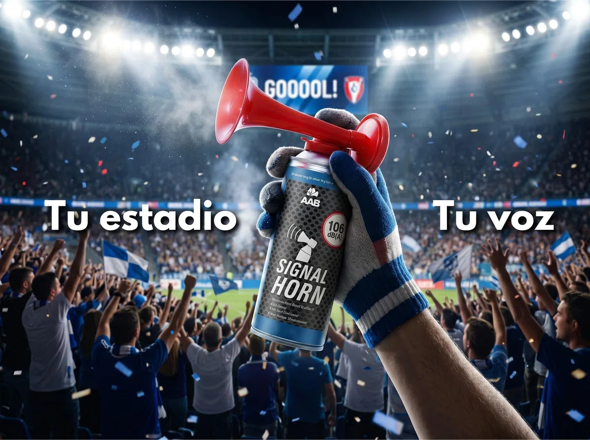 AABCOOLING 2X Signal Horn 106 dB(A) - hasta 120 señales, Silbato de Señal Fuerte, Bocina Barco, Bocinas de Aire, Deportes acuáticos, Bocina Sirena, Sirena de Niebla para Barco, Náutica, Spray