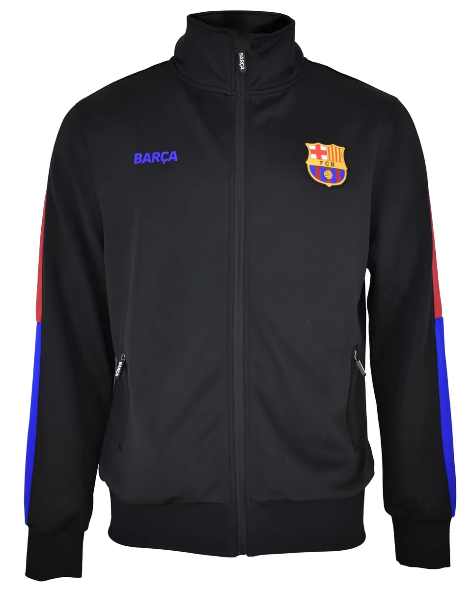 FC Barcelona Chaqueta PLUS BARÇA BLACK con Licencia Adulto talla L