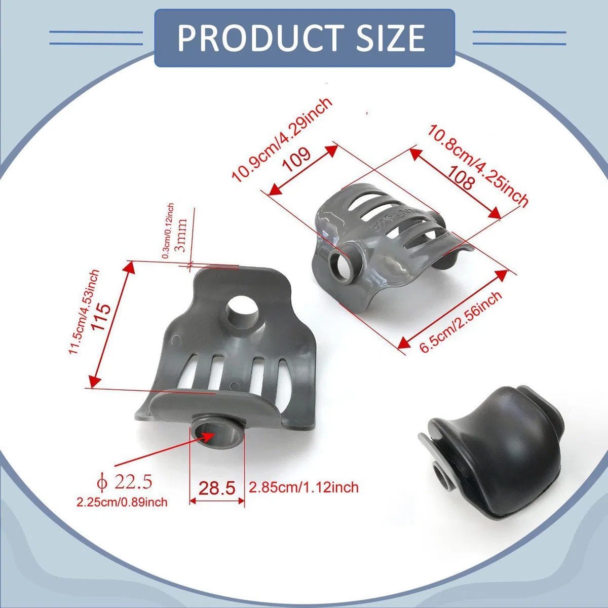 perfk 2 Piezas de Funda de cojín para Abrazadera de Pata de Mesa de inversión, Piezas de reparación, Antideslizante, fácil de Instalar, Funda Protectora