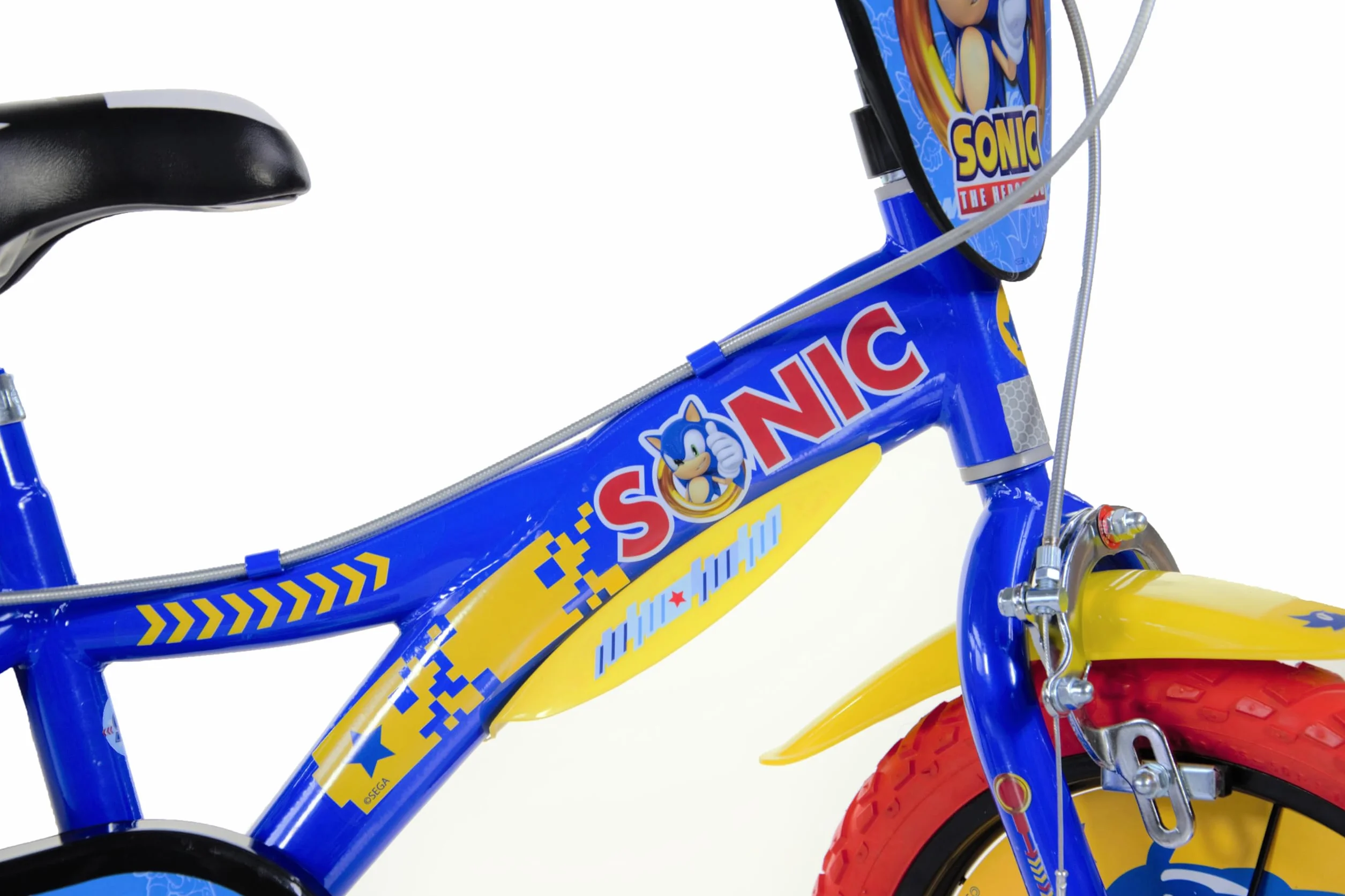 Dino Bikes Bicicleta para niño, Talla 16, Sonic 616-SC, Fabricada en Italia