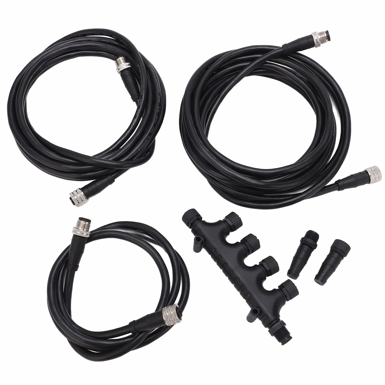 Tbest Ship Yacht Parts Marine Nmea 2000 Kit de Inicio Conector de Cable Combinación de Terminación Abs a Prueba de Herrumbre Universal