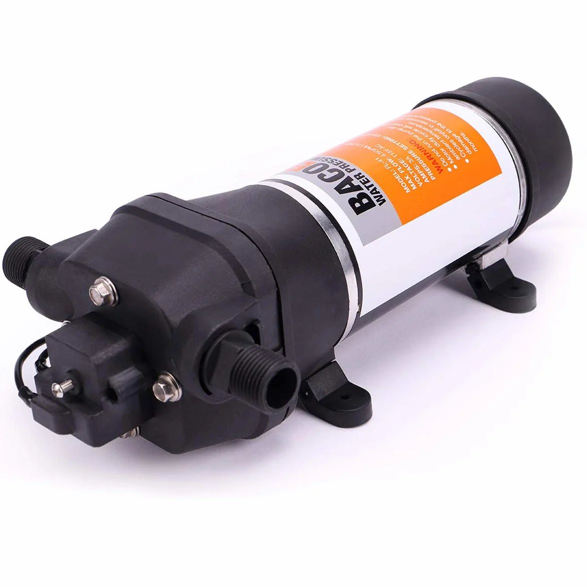 BACOENG Bomba de Diafragma de Presión de Agua AC230V 40 PSI 17L/ min, Bomba de Membrana de Presión para Marina, Barcos, Yate, Exterior, Jardín