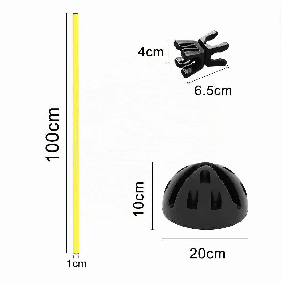 Juego de vallas multifuncionales, barra de salto, vallas de agilidad, postes de slalom, barras de entrenamiento de fútbol para entrenamiento condicional, capacidad de salto, regate y movilidad