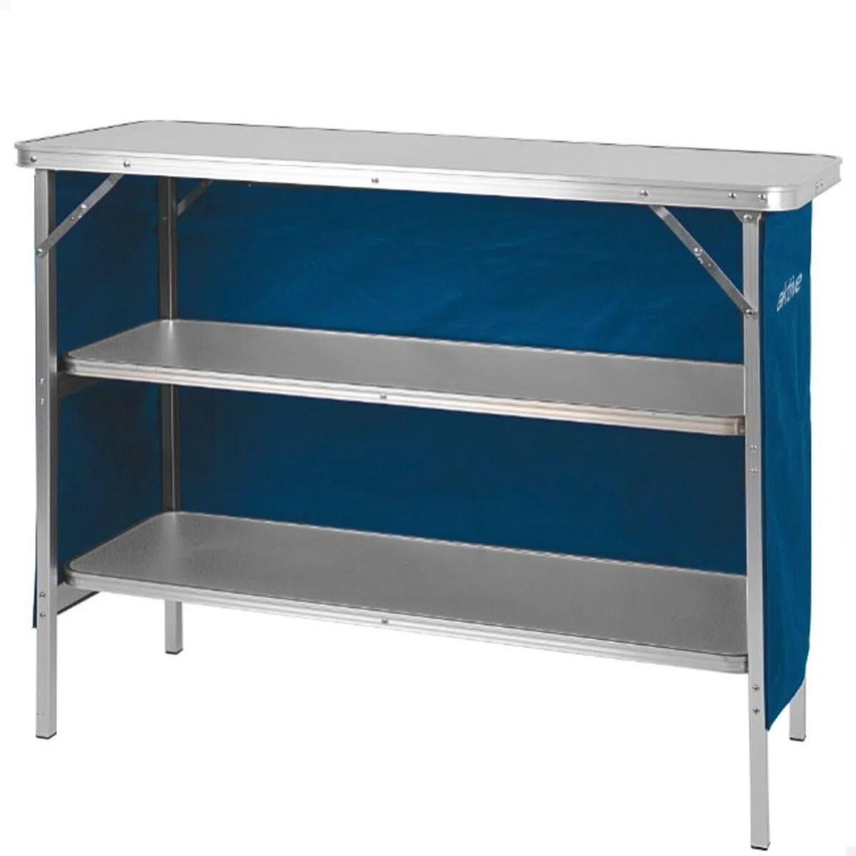 AKTIVE 63090 Armario de Tela para Camping, Estructura Plegable y Desmontable, con Bolsa de Transporte, Medidas 110x38x88 cm, Mueble Auxiliar Cocina Exterior, Armarios, Almacenaje Aire Libre